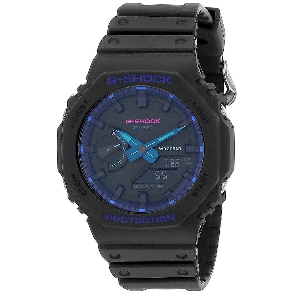 Casio G-Shock Analog Digital Black Dial Quartz GA-2100VB-1A -200M Men's Watch