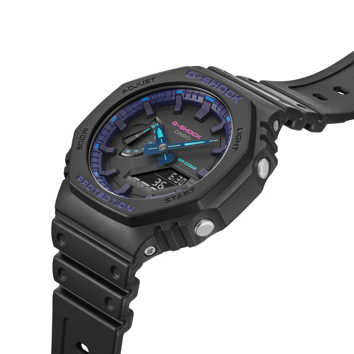 Casio G-Shock Analog Digital Black Dial Quartz GA-2100VB-1A -200M Men's Watch