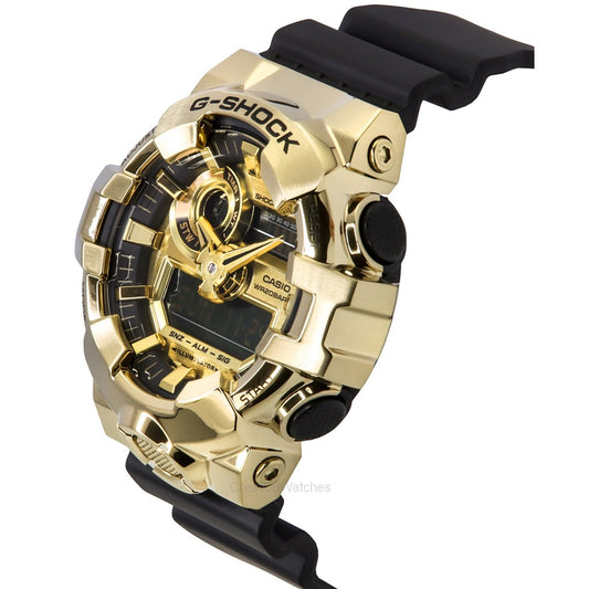 Casio G-Shock G-Steel Analog Digital Resin Strap Gold Dial Quartz GM-700G-9A 200M Men's Watch