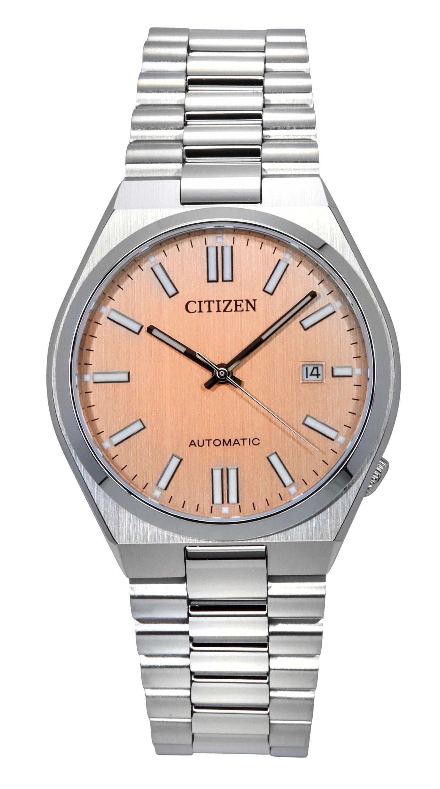 Citizen Tsuyosa Stainless Steel Salmon Dial Automatic NJ0159-86Z Men's Watch - High-Quality Watch