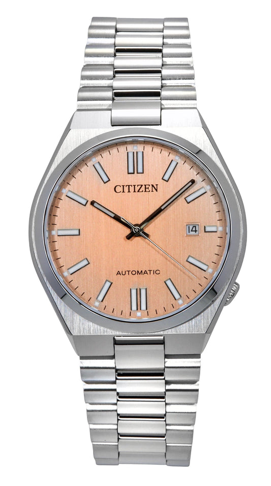Citizen Tsuyosa Stainless Steel Salmon Dial Automatic NJ0159-86Z Men's Watch - High-Quality Watch