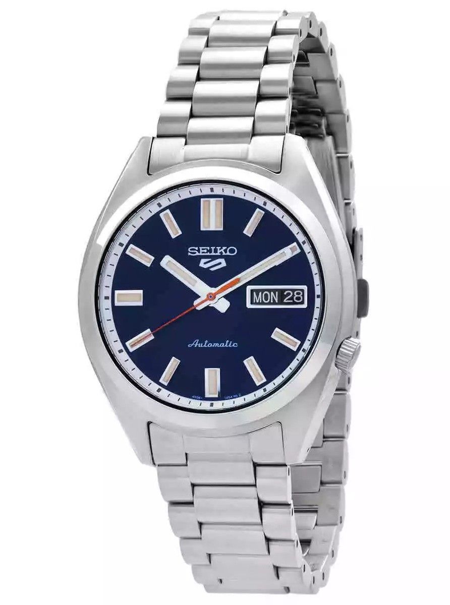 Seiko 5 Sports SNXS Series Stainless Steel Rinse Blue Dial Automatic SRPK87K1 100M Men's watch - High-Quality Watch