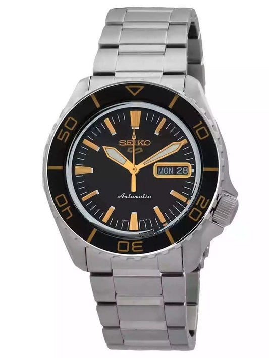 Seiko 5 Sports SKX Series Stainless Steel Black Sunray Dial Automatic SRPK99K1 100M Men's watch - High-Quality Watch