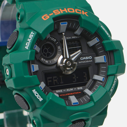 Casio G-Shock Popular Spirited Colours Green Analog Digital Quartz GA-700SC-3A 200M Men's Watch